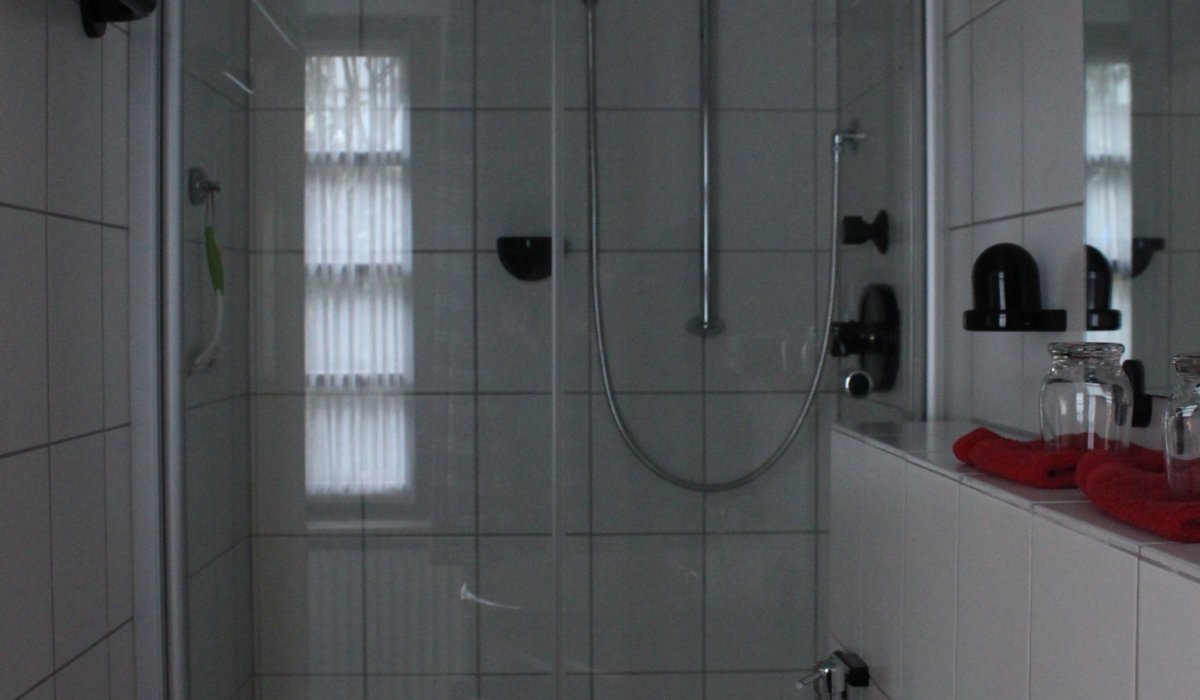 Ferienwohnung Seligenstadt Badezimmer mit Dusche